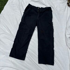 Cargartt black cargo pants 30x24 hemmed 100% cotton